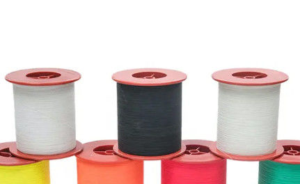 100% Polyester Farbiger Regenbogen Doppelseitig reflektierendes Garn zum Stricken Waschverstärkung 0,25 mm 0,5 mm 1 mm
