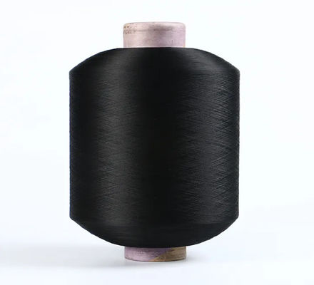 100% FDY Hell 150D Diamantgarn Schwarz Polyester Texturgarn für Etiketten