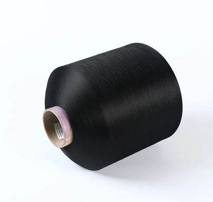 100% FDY Hell 150D Diamantgarn Schwarz Polyester Texturgarn für Etiketten