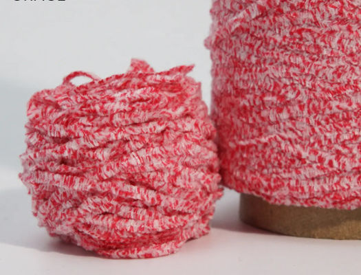 Zwei Mischfarben Chenille Garne Chunky 50% Polyester 50% Baumwolle