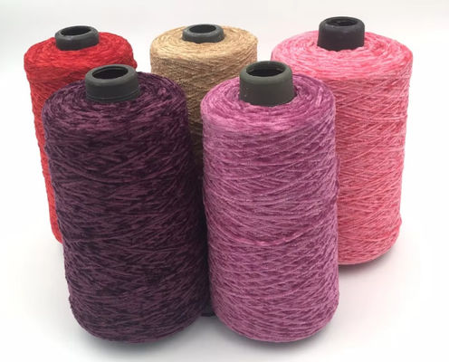 Neue 1/4NM 100% Acryl leichte Chenille Strickgarne texturisiert