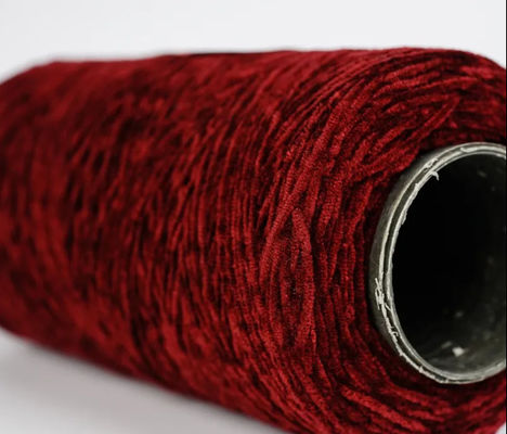 Mode Populär Rot Chunky Chenille Garne im Großhandel Farbiges Garne zum Stricken