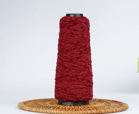 Mode Populär Rot Chunky Chenille Garne im Großhandel Farbiges Garne zum Stricken