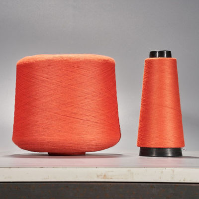 Schnittgewebe aus Polyester-Spun-Garn, speziell angefertigter Ring, warmgewebt, Polyester-Viskose-Garn