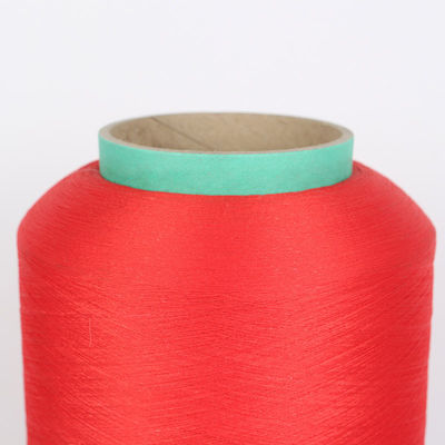 Dty Weiß integriertes recyceltes Strickgarn Elastizität 70D Spandex
