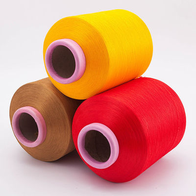 Elastizität Polyestersocken Recycling-Texturgarn 560D Spandex überzogen Garn