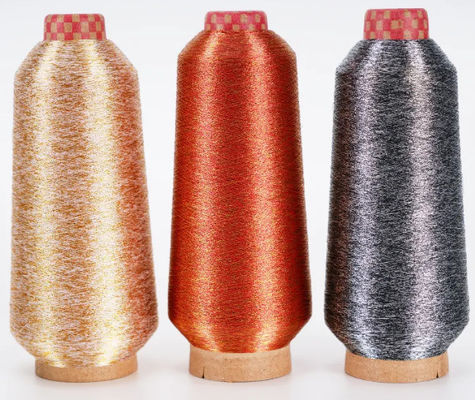 Japanische Strickerei Reinmetallgarne Stickerei Lurexgarne Polyestergoldgarne